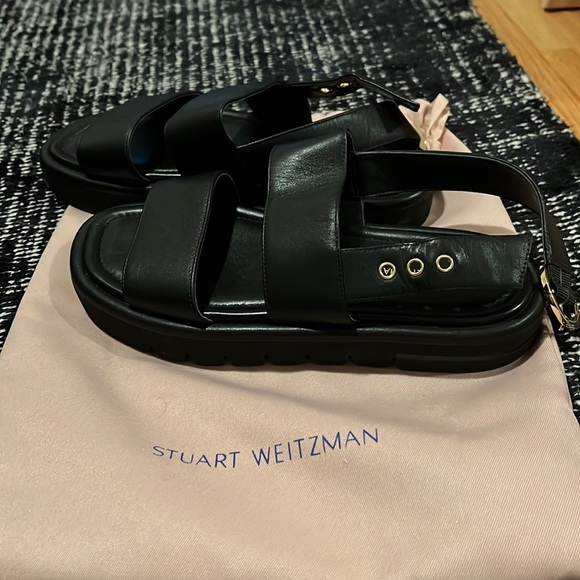 Stuart Weitzman leather sandal - Picture 4 of 6